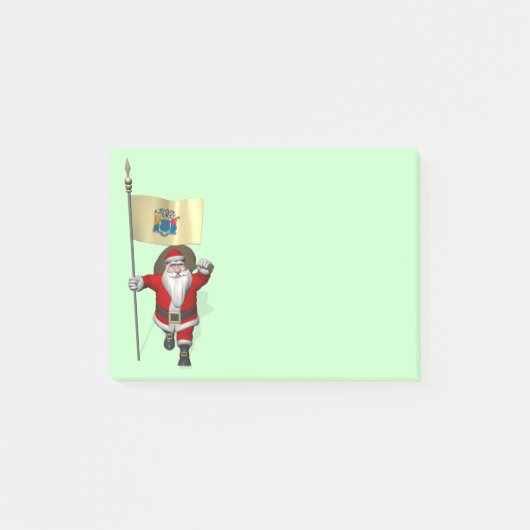 Sinterklaas met aftekening van New Jersey Post-it® Notes (Voorkant)