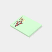 Sinterklaas met aftekening van New Jersey Post-it® Notes (Schuin)