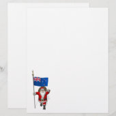 Sinterklaas met aftekening van Nieuw-Zeeland (Voorkant / Achterkant)