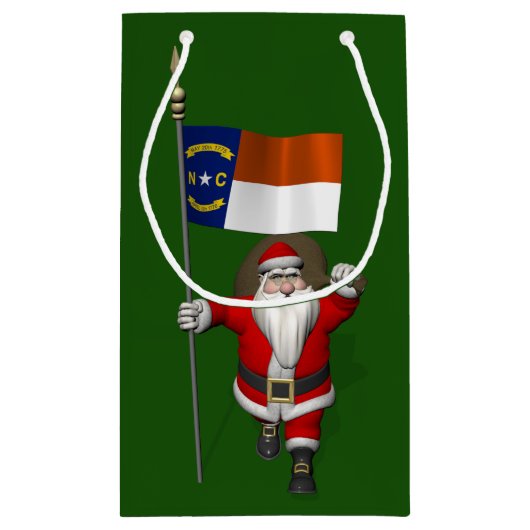 Sinterklaas met aftekening van North Carolina Klein Cadeauzakje (Achterkant)