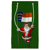 Sinterklaas met aftekening van North Carolina Klein Cadeauzakje (Voorkant)
