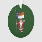 Sinterklaas met aftekening van North Carolina Ornament (voorkant)