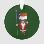 Sinterklaas met aftekening van North Carolina Ornament (voorkant)