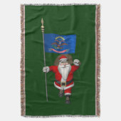 Sinterklaas met aftekening van North Dakota Deken (Voorkant Verticaal)