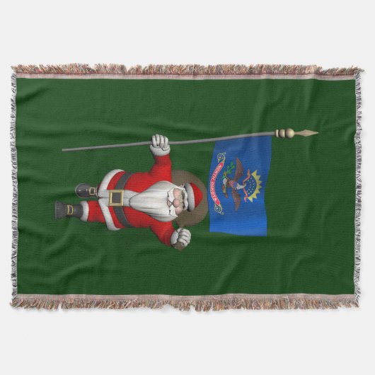 Sinterklaas met aftekening van North Dakota Deken (Voorkant)