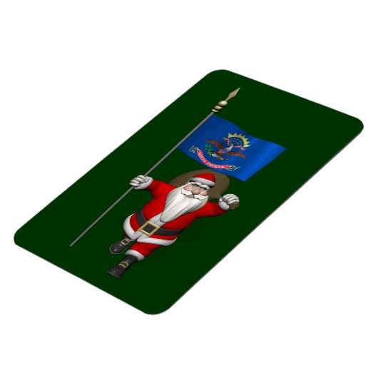 Sinterklaas met aftekening van North Dakota Magneet (Linkerzijde)