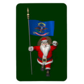 Sinterklaas met aftekening van North Dakota Magneet (Verticaal)