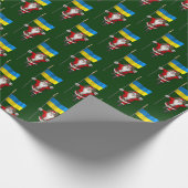 Sinterklaas met aftekening van Oekraïne Cadeaupapier (Hoek)