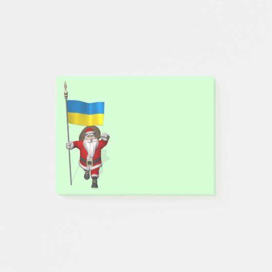 Sinterklaas met aftekening van Oekraïne Post-it® Notes (Voorkant)