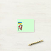 Sinterklaas met aftekening van Oekraïne Post-it® Notes (Op bureau)