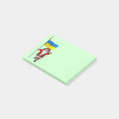 Sinterklaas met aftekening van Oekraïne Post-it® Notes (Schuin)