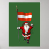 Sinterklaas met aftekening van Österreich Poster (Voorkant)