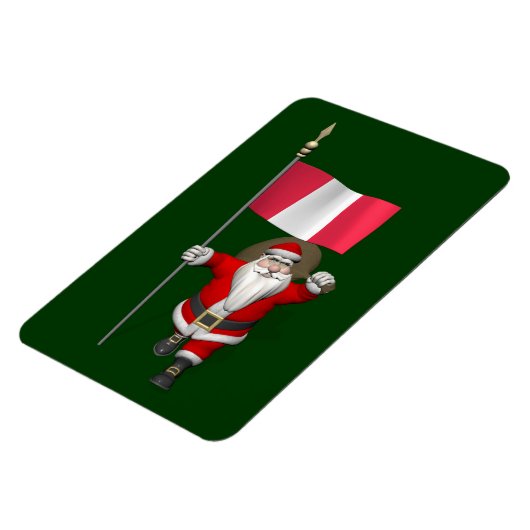 Sinterklaas met aftekening van Peru Magneet (Linkerzijde)