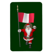 Sinterklaas met aftekening van Peru Magneet (Verticaal)