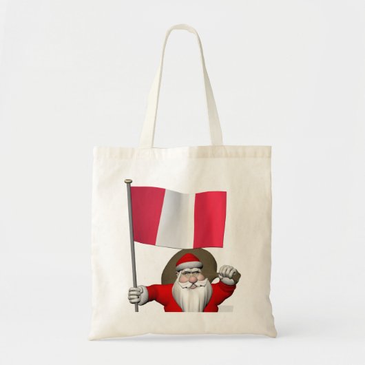 Sinterklaas met aftekening van Peru Tote Bag (Voorkant)