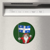 Sinterklaas met aftekening van Québec CDN Magneet (Insitu (Vaatwasser))