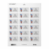 Sinterklaas met aftekening van Québec Etiket (Full Sheet)