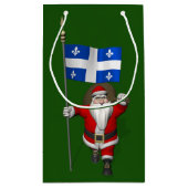 Sinterklaas met aftekening van Québec Klein Cadeauzakje (Achterkant)