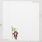 Sinterklaas met aftekening van Rhode Island (Voorkant / Achterkant)