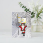 Sinterklaas met aftekening van Rhode Island Feestdagenkaart (Staand voorkant)