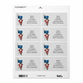 Sinterklaas met aftekening van South Carolina Etiket (Full Sheet)