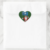 Sinterklaas met aftekening van South Carolina Hart Sticker (Tas)