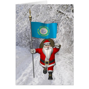 Sinterklaas met aftekening van South Dakota