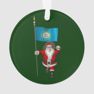 Sinterklaas met aftekening van South Dakota Ornament