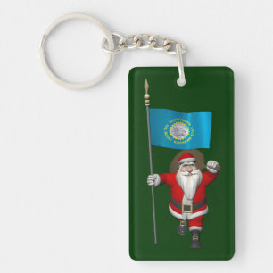 Sinterklaas met aftekening van South Dakota Sleutelhanger