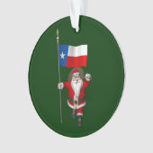 Sinterklaas met aftekening van Texas Ornament (voorkant)