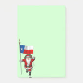 Sinterklaas met aftekening van Texas Post-it® Notes (Voorkant)