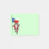 Sinterklaas met aftekening van Texas Post-it® Notes (Voorkant)