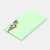 Sinterklaas met aftekening van Trenton NJ Post-it® Notes (Schuin)