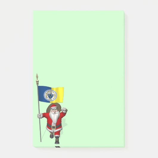Sinterklaas met aftekening van Trenton NJ Post-it® Notes (Voorkant)