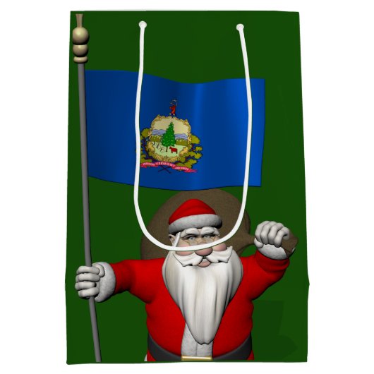 Sinterklaas met aftekening van Vermont Medium Cadeauzakje (Achterkant)