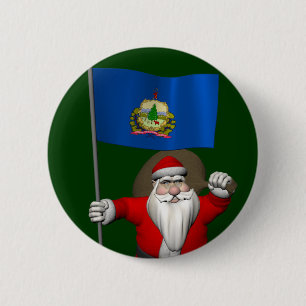 Sinterklaas met aftekening van Vermont Ronde Button 5,7 Cm