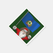 Sinterklaas met aftekening van Vermont Servetten (Hoek)