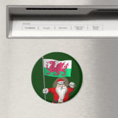 Sinterklaas met aftekening van Wales Magneet (Insitu (Vaatwasser))