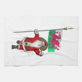 Sinterklaas met aftekening van Wales Theedoek (Horizontaal)