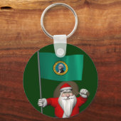 Sinterklaas met aftekening van Washington Sleutelhanger (Voorkant)