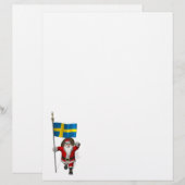 Sinterklaas met aftekening van Zweden (Voorkant / Achterkant)