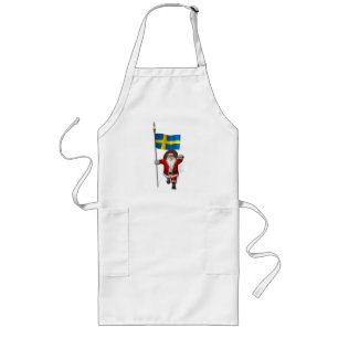 Sinterklaas met aftekening van Zweden Lang Schort