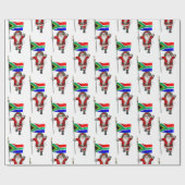 Sinterklaas met aftreden uit Zuid-Afrika Cadeaupapier (Vlak)