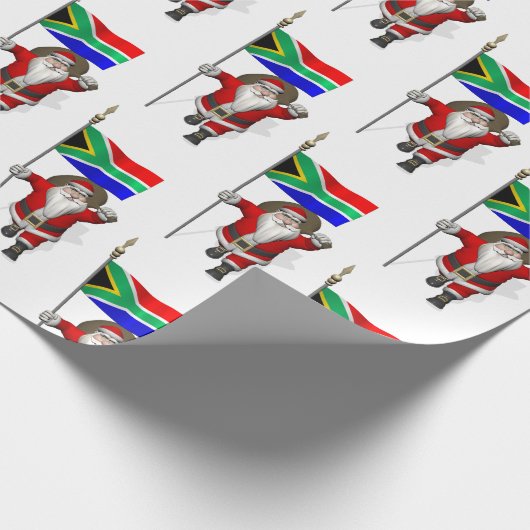 Sinterklaas met aftreden uit Zuid-Afrika Cadeaupapier (Hoek)