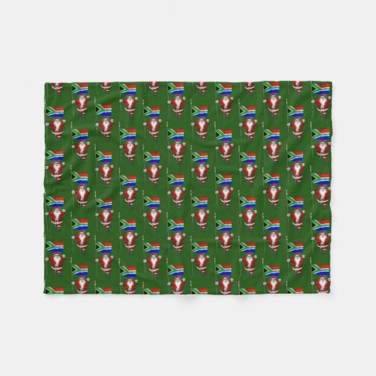 Sinterklaas met aftreden uit Zuid-Afrika Fleece Deken (Voorkant (Horizontaal))