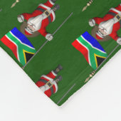 Sinterklaas met aftreden uit Zuid-Afrika Fleece Deken (Hoek)