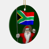 Sinterklaas met aftreden uit Zuid-Afrika Keramisch Ornament (Rechts)