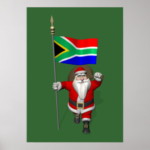 Sinterklaas met aftreden uit Zuid-Afrika Poster