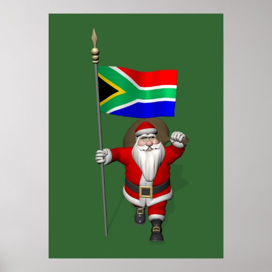 Sinterklaas met aftreden uit Zuid-Afrika Poster (Voorkant)