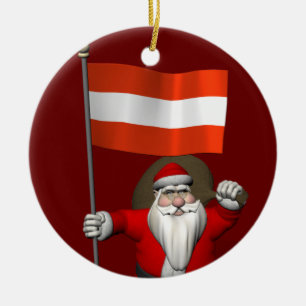 Sinterklaas met aftreden van Österreich Oostenrijk Keramisch Ornament